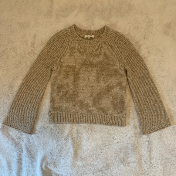 Madewell Flecked Wide-Sleeve Pullover Sweater - Picture 12 of 16